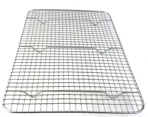 Customized Food Grade Roast Grill Mesh Bakery Bread Cooling Rack Stainless steel wire mesh baking cooling tray rack