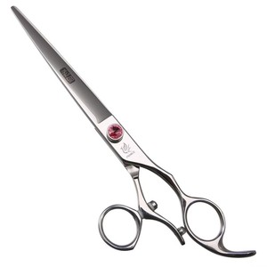 Japan 440C Stahl 7,5/8-Zoll-Haustierpflegeschere Schneide schere mit drehbarem Griff Drehbare Daumens chere Spinn bügels chere - Product Image 4
