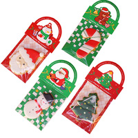 Vente en gros de boîte-cadeau en papier pliable réutilisable écologique personnalisé Délicat design de Noël à la mode avec boîte en papier portable