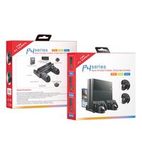 Ventilateur de refroidissement multifonction pour PS4, support de disque pour console Playstation 4, station de charge