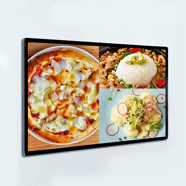 15.6 Inch Hangable LCD Digital Menu Board with Animation Display for Indoor Use Restaurants Retail Stores Wayfinding Education