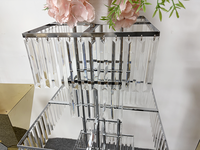 Arche de fond en métal pour décoration de scène de mariage avec porte ouvrante