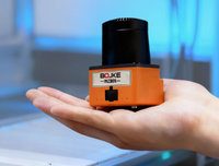 Sensor Penghalang Dinding Pemindai LiDAR Fotolistrik BOJKE untuk Perlindungan Area Robot 0.1-5m Ukuran Kecil Sudut Lebar 270