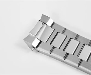 <span class=keywords><strong>Bracelet</strong></span> de <span class=keywords><strong>montre</strong></span> incurvé en acier inoxydable massif 316L de 18 mm, 20 mm, 22 mm avec fermoir déployant, édition limitée - Product Image 6