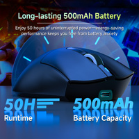 Souris de jeu sans fil Ultralight Esports 54g légère 8K Polling 26K DPI Capteur optique 6 boutons programmables Souris de jeu