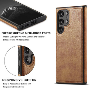 Pour <span class=keywords><strong>Samsung</strong></span> S24 Ultra étui luxe couture PU cuir couverture arrière étui de téléphone portable pour <span class=keywords><strong>Samsung</strong></span> Galaxy A54 <span class=keywords><strong>S22</strong></span> S23 Ultra Plus - Product Image 4