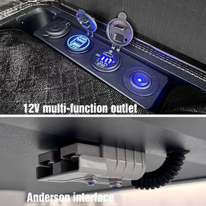 Tenda Atap Mobil Aluminium untuk Berkemah 4 Orang, Tenda Atap Mobil SUV Empat Musim, Mudah Dipasang, Lapisan Ganda, Bentuk Segitiga, Cangkang Keras - Product Image 6