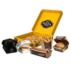 Contenitori in Carta Personalizzati <span class=keywords><strong>per</strong></span> Alimenti, Scatole <span class=keywords><strong>per</strong></span> <span class=keywords><strong>Pizza</strong></span> a Tre Strati 30cm 32cm, Scatole <span class=keywords><strong>da</strong></span> <span class=keywords><strong>Asporto</strong></span> <span class=keywords><strong>per</strong></span> Hamburger, Patatine Fritte, Pollo Fritto, <span class=keywords><strong>Pizza</strong></span> - Product Image 6