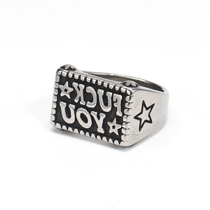 Anello in Acciaio Inossidabile Stile Vichingo Nordico, Anello Chunky con Ancora <span class=keywords><strong>e</strong></span> Runa del Lupo in Titanio, Gioielli per Uomo <span class=keywords><strong>e</strong></span> <span class=keywords><strong>Donna</strong></span> - Product Image 6