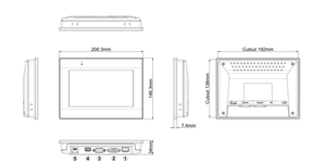 W-einview MT8072iE Écran tactile HMI 7 pouces, neuf et original en stock pour le contrôle d'automatisation PLC 100% neuf - Product Image 3