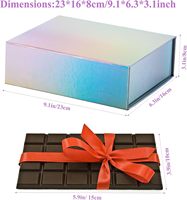 Boîtes cadeaux de luxe en carton durable avec fermeture magnétique et estampage à chaud, pour cadeaux de mariage et ensembles cosmétiques