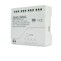 Módulo de Interruptor Inteligente Tuya de 4 Canales, 5V 12V 32V 220V RF 433, Control Remoto, Compatible con Alexa y Google Home, Certificado CE, Corriente de 10A, F712