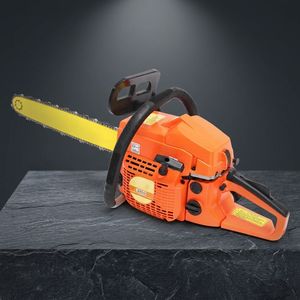 Tronçonneuse à essence 58cc 2 temps 5800 avec guide-chaîne de 22 pouces et chaîne pour travaux d'entretien du jardin - Product Image 1