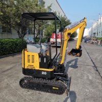 Billige kleine Bagger China Großhandel Kompakt bagger 1 Tonne Preis mit Daumen Eimer zu verkaufen