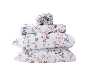 Parure de lit 10 pièces style vintage à motifs floraux, douce et légère, motif jardin printanier, avec fermeture éclair, pour la maison, les mariages et l'hôtellerie - Product Image 4