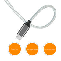 Câble de données pour accessoire mobile en gros USB2.0 480Mbps vitesse de données 2.4A câble de type C charge rapide pour câbles de charge de téléphone