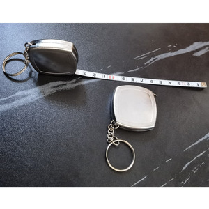 Mini cinta métrica con llavero Nivel 1m 3 pies 1,5 m 5 pies 2M 6 pies cinta métrica recuperable de acero regla pequeña - Product Image 5