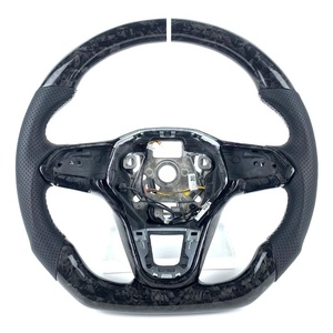 Volante Deportivo de Fibra de Carbono Forjado Real en Oferta para <span class=keywords><strong>Volkswagen</strong></span> MK8 Golf Gti Passat Teramont 2020-2024 - Product Image 1