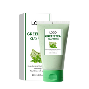 Masque moussant au thé vert biologique végétalien en gros avec des effets anti-acné, blanchissants et anti-rides - Product Image 1