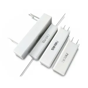 SQP Asli Resistor Wirewound Daya Tinggi 5W 10W 20W 100W 47 50 100 Ohm Resistor Semen Keramik