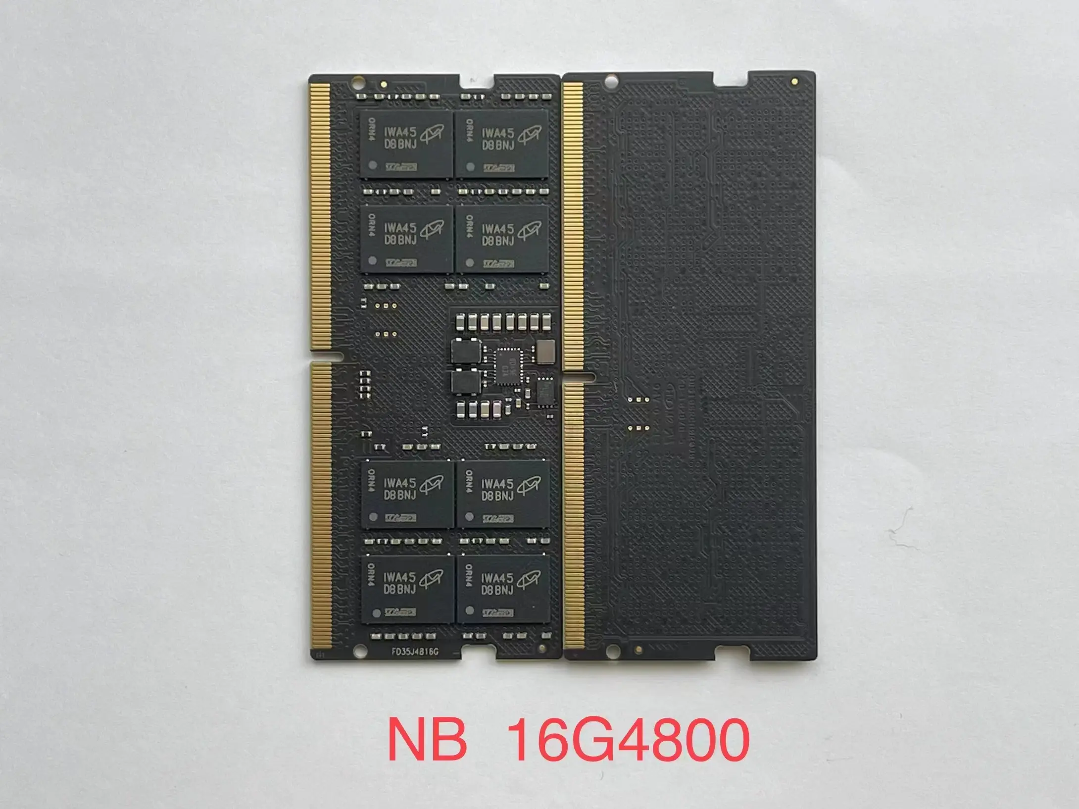 หน่วยความจําแล็ปท็อปที่รวดเร็ว 262 PINs CL48 DDR5 16GB 4800MHZ Sodimm RAM สําหรับแล็ปท็อป