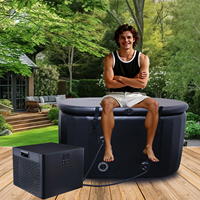 Mini refroidisseur d'eau avec compresseur en acier inoxydable 0,3 CV, Wi-Fi, 110/220 V, pour bain de glace intérieur et extérieur, personnalisable