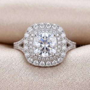 VVS Moissanite <b>Diamond</b> <b>Ring</b> 925 Sterling Silver Lab Grown <b>Diamond</b> Fine Jewelry for Engagement - Product Image 6