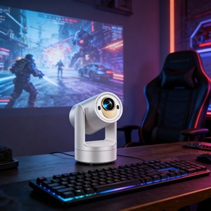 Mini Proyector LED Color Dorado Champán, 1280*720P, 30000 Horas de Duración de Lámpara, Proyector de Cine para Exteriores, Cine en Casa, Proyector 4k - Product Image 4