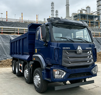 Truk Tipper HOWO 8*4 Bekas Jarak Tempuh Rendah, Truk Dumper Tugas Berat Dengan Sistem Bongkar Muat Hidrolik