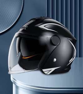 <span class=keywords><strong>Casco</strong></span> de Motocicleta <span class=keywords><strong>Vintage</strong></span> Chopper 3/4 Abierto, Material ABS, Resistente al Viento y al Agua, para Hombres y Mujeres, para Conducir Scooters - Product Image 4