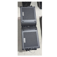 Système de haut-parleurs passifs à ligne acoustique double de 10 pouces PAKLAM AUDIO KA-210, en bois contreplaqué noir imperméable, son professionnel puissant
