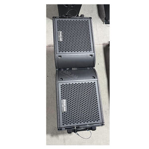 Système de haut-parleurs passifs à ligne acoustique double de 10 pouces PAKLAM AUDIO KA-210, en bois contreplaqué noir imperméable, son professionnel puissant - Product Image 4