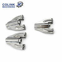 Pièces usinées CNC sur mesure en alliage d'aluminium, usinage par tournage-fraisage, placage nickel pour pièces automobiles et de moto, raccords mécaniques