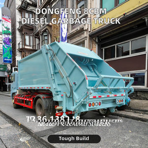 Dongfeng Điều kiện Mới 4x2 DIESEL chất thải Bộ sưu tập xe tải 8cbm rác rác <span class=keywords><strong>compactor</strong></span> với hộp số tay cho tái chế - Product Image 2