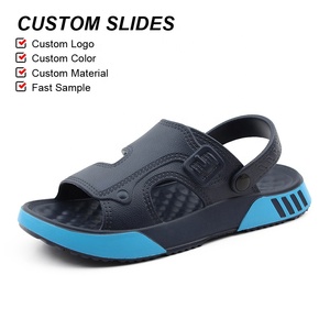 OLICOM Sandales et claquettes pour hommes de haute qualité, avec sangle réglable, semelle massante et soutien de la voûte plantaire, confortables pour la marche estivale et la maison - Product Image 5