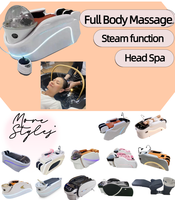 Fauteuil de lavage moderne sans plomberie avec massage pour salons de coiffure, salons de beauté, gymnases, parcs, hôtels et usage commercial