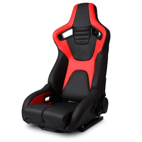 1 siège de voiture universel réglable pour simulateur de sport, siège de course gaming 3D en cuir intégral respirant avec coussin