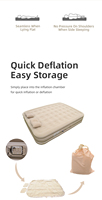 Matelas pneumatique pliable personnalisé à 21 trous avec pompe intégrée Colchon gonflable Camping Lit gonflable extérieur portable Utilisation pour parc domestique