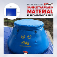 Réservoirs d'eau anti-fuite 5000 litres 10000 litres Stockage Réservoir d'eau en PVC adapté aux poissons pour l'élevage de poissons