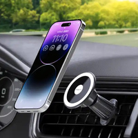 En gros 360 Rotation Réglable Voiture Magnétique Support De Téléphone Nouveau Style Stand Stable Métal Crochet Flexible ABS PC Voiture Air Vent
