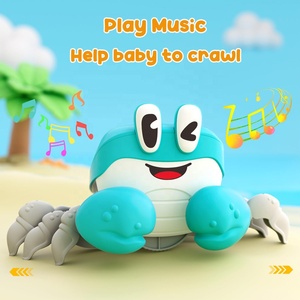 Điện Di Chuyển Bò Cua Đồ Chơi Trẻ Sơ Sinh Học Tập Bò Đi Bộ Nhảy Cua Điện Tử Pet Tummy Thời Gian Đồ Chơi Với Đèn Và Âm Nhạc - Product Image 5