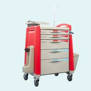 आपात स्थिति के लिए स्टेनलेस स्टील चिकित्सा उपकरण ट्रॉली विभिन्न प्रकार-अस्पताल ट्रॉली - Product Image 2