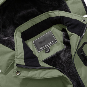 Manteaux d'hiver pour hommes, veste de ski imperméable, <span class=keywords><strong>parka</strong></span> chaude en polaire avec plusieurs poches, imperméables d'extérieur pour hommes, vestes d'extérieur - Product Image 3
