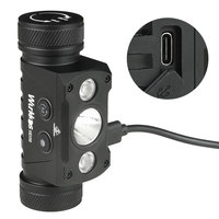 Lampe frontale Wurkkos HD50 rechargeable 2A, 21700, 4000lm, XHP50.3 HI+LH351D+660nm, lumière rouge, lampe de travail, queue magnétique, lampe de camping