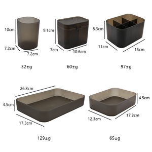5 Piece <b>Nail</b> Art Storage Box Set Desktop Pen Holder Cotton Pad Tray Salon Manicure Organizer Tool Container Display <b>Case</b> Kit - Product Image 6