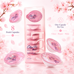 Mascarilla Capilar de Colágeno con Aroma a Sakura, Acondicionador Profundo de 3 Minutos, Repara el Cabello Seco, Encrespado y Teñido, Tratamiento Capilar SPA Portátil para el Hogar, Panten - Product Image 1
