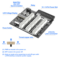 Carte d'extension d'alimentation ATX 12x6 broches avec LED clignotante pour serveurs HP 733428-101, 720620-B21, 830272-B21, 720478-B21