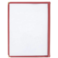 Yimi Leather Fournisseur 6 Panneau 12 Vues Café Menu Couverture Taille 8.5*11