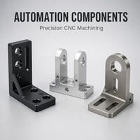 Support de capteur d'automatisation personnalisé, composants de précision usinés CNC en acier inoxydable/aluminium