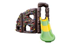 Structure d'escalade pour enfants avec toboggan, équipement de jeu extérieur, mur d'escalade et toboggan combinés pour maternelle
